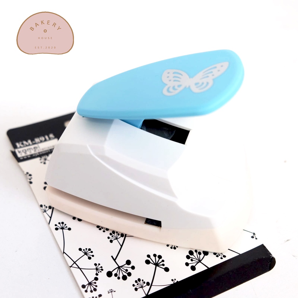 

NEW // ALAT PLONG 2 INCH WAFER PAPER BENTUK KUPU KUPU / PEMBOLONG PLONG KERTAS BUTTERFLY PUNCH 2" KM-8915