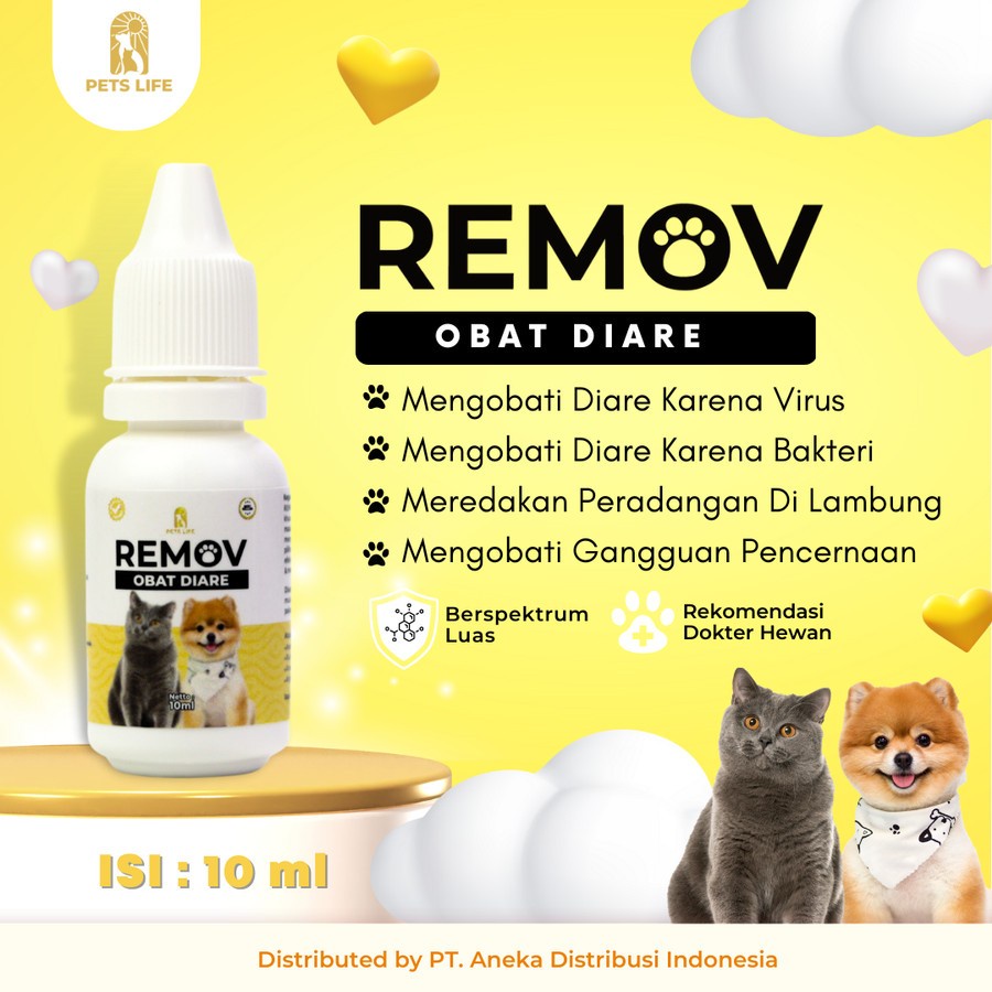 REMOV Obat Diare Kucing Dan Anjing 10ml