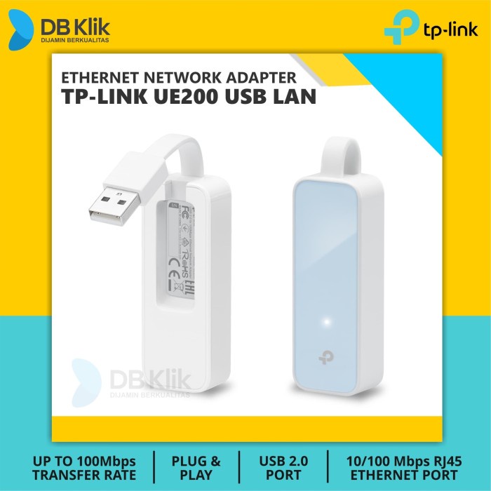 Terlaris Usb Lan Tp Link Ue200 Fast Ethernet Adapter - Tplink Ue 200