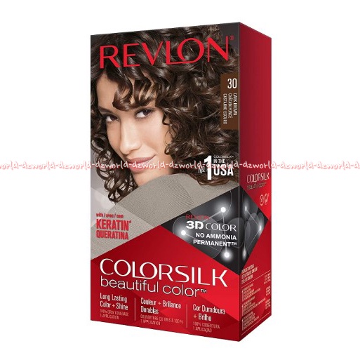 Revlon Colorsilk Hair 30 Dark Brown Cat Rambut Coklat Tua Pewarna Rambut Hair Color Revlon 30 Revlon30