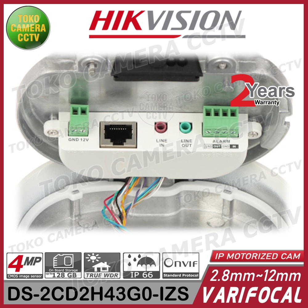 IP KAMERA CCTV VARIFOCAL HIKVISION DS-2CD2H43G0-IZS VARIVOCAL CAMERA