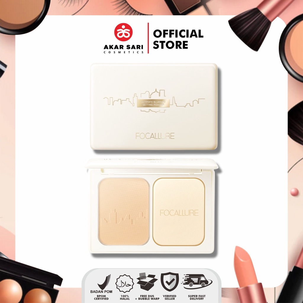 FOCALLURE ULTIMATE BLURRING SETTING POWDER - Bedak Padat - FA338