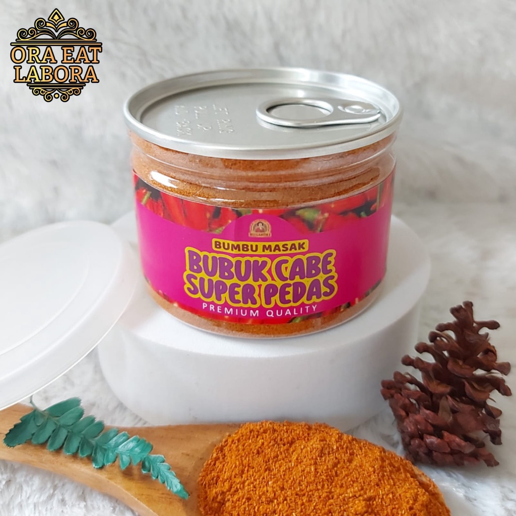 

Can Rempah Cabe Bubuk Super Bumbu Dapur Bubuk Cabe Pedas Pure Extra Hot Chili Powder B0ncab3 Kualitas Premium - Ora Eat Labora