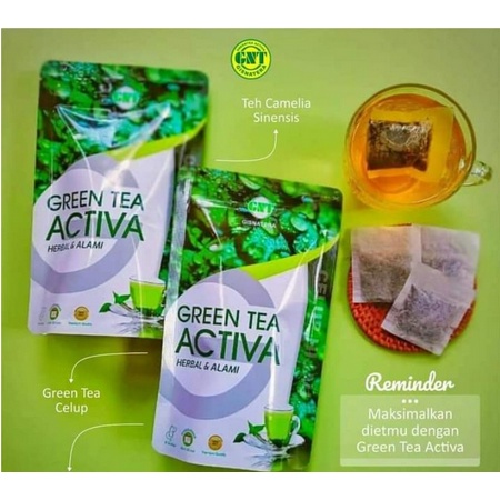 Teh Green tea activa / teh hijau diet /teh diet /teh hijau 60 gr