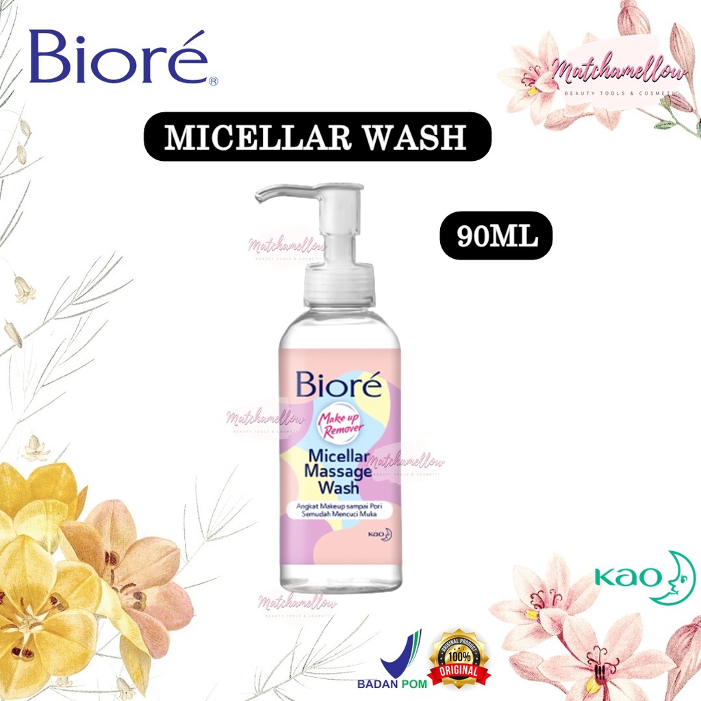 ❄️MATCHA❄️BIORE MAKE UP REMOVER - MICELLAR MASSAGE WASH CLEANSING BPOM ORIGINAL