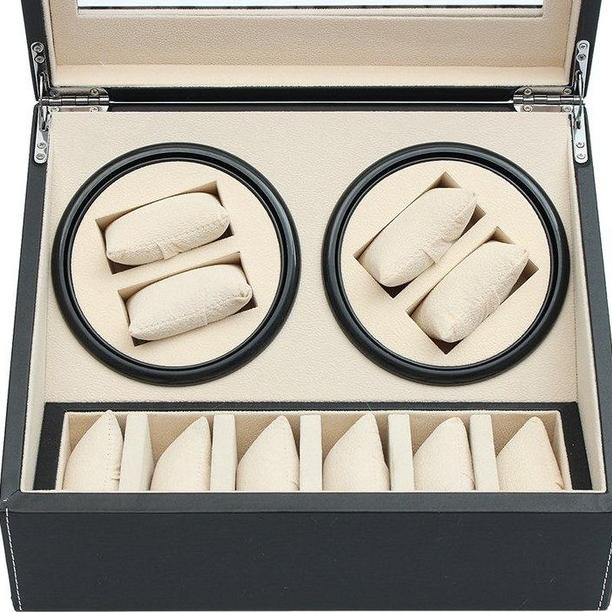 Pemutar Jam Tangan Otomatis Ww001 / Watch Winder 4+6 Bonus Adaptor