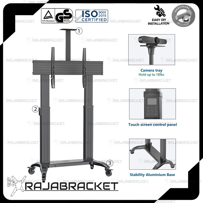 Standing Bracket TV 75 80 85 90 95 100 105 110 inch, Standing Remote Lifting | Wireless Remote