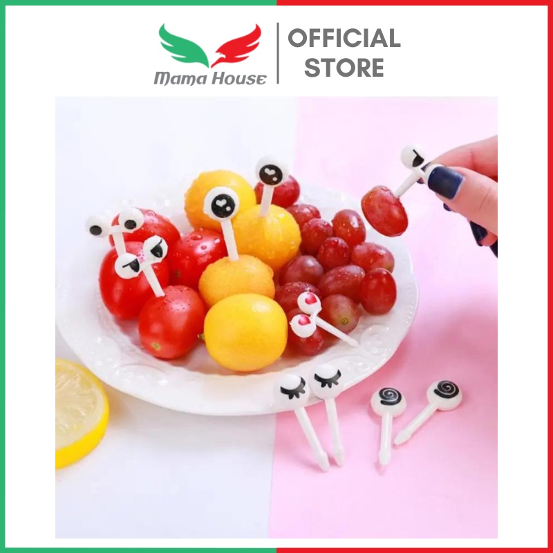 [MH] Tusukan Bento Buah Kue Garpu Buah Kue Dessert Motif Lucu Anak-anak Isi 1Pcs