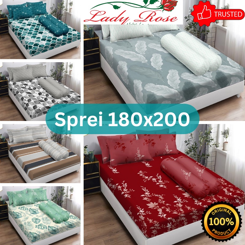 Sprei Lady Rose Ukuran Double - King 180x200