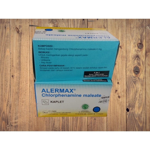 ALERMAX (CTM) TABLET PER BOX ISI 10 STRIP