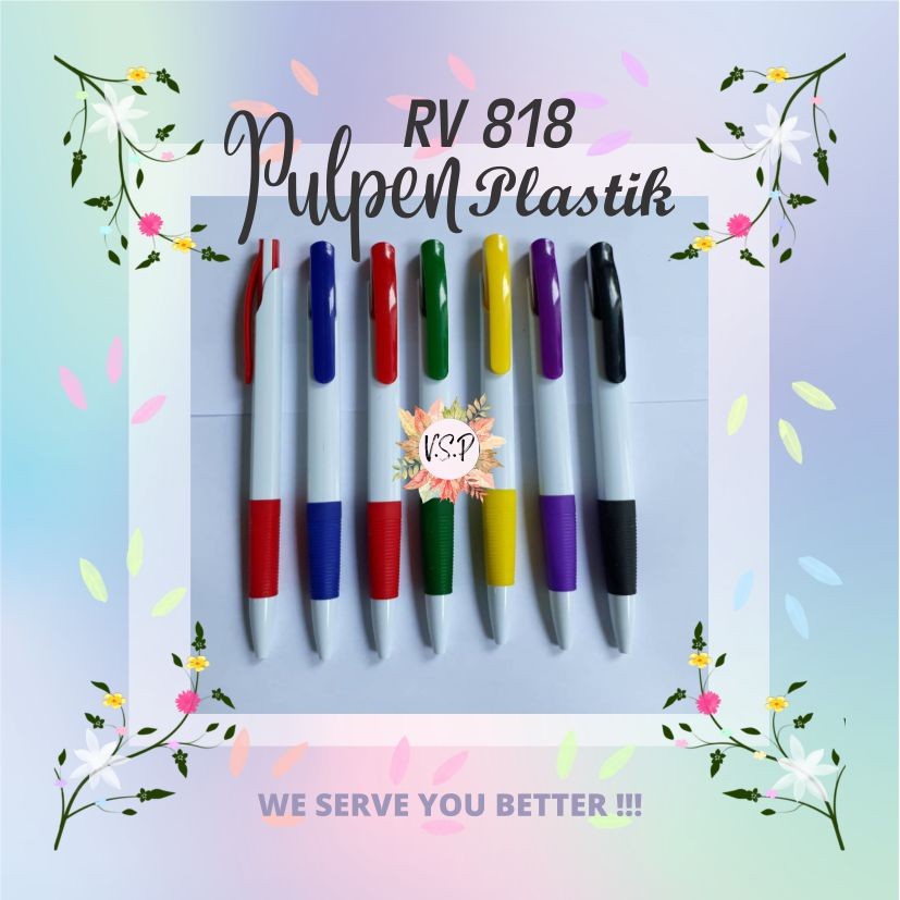 

Pulpen Plastik RV 818 / Souvenir Wedding Seminar kit Murah