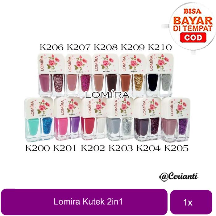 LOMIRA NAIL POLISH 2IN1 KUTEK DUAL COLOUR_Cerianti