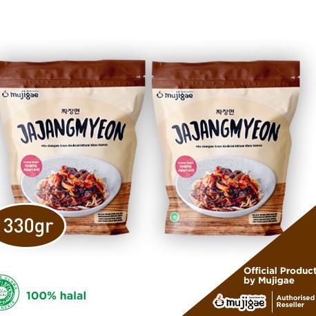 

► PAKET ISI 2 - Mujigae Jajangmyeon Mie Saus Kedelai Hitam khas Korea (330gr) /Jjajangmyeon ♫