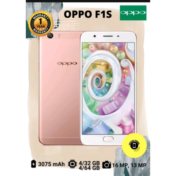 Oppo F1s Ram 4&32 Gb