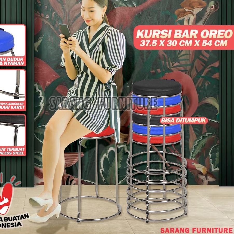 ✻ Kursi Baso Oreo Besi Aveda Murah Kaki Besi terbaru Kursi Bar Kursi Bar Oreo Kursi Oreo Kingdom ♚