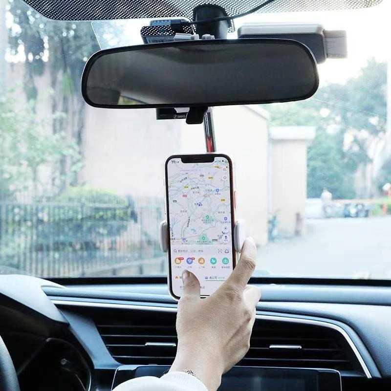 Car Holder Smartphone Spion Mobil Rearview Bracket - OU31