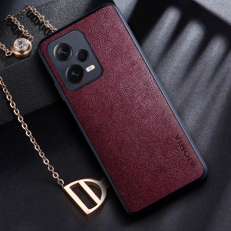 POCO X5 5G CASE LEATHER CASE AIORIA LEATHER COVER SILIKON SOFTCASE