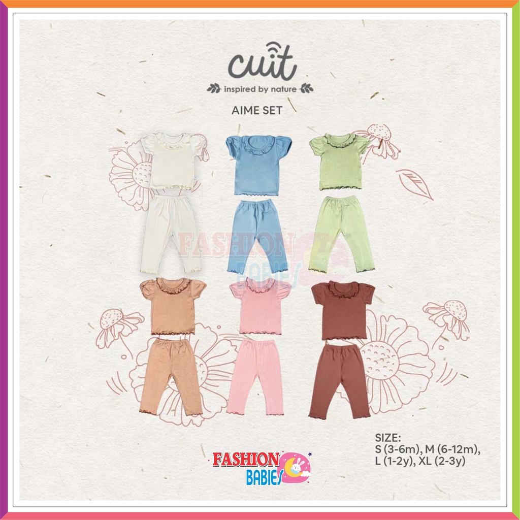 CUIT - AIMI RUFFLE SET | SETELAN RUFFLE ANAK PEREMPUAN EARTH COLOUR ❤ Fashionbabies ❤