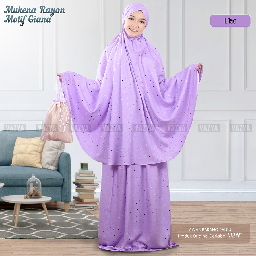 Mukena Lesti / Mukena Rayon Motif Polkadot