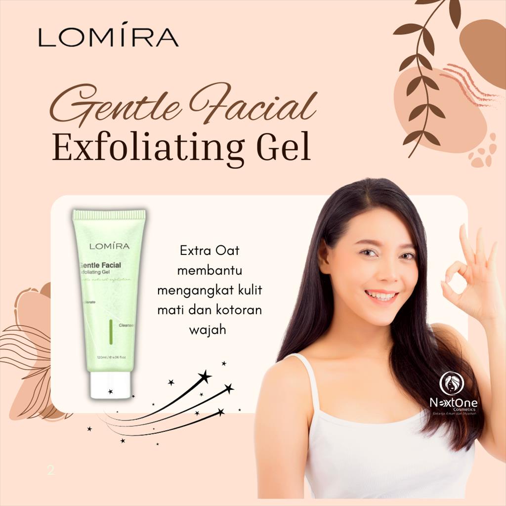 Lomira gentle facial exfoliating gel Gel 120 ml