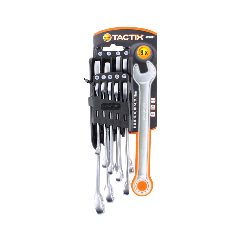Kunci Ring Pas 6-19 Mm 9 Pcs Tactix