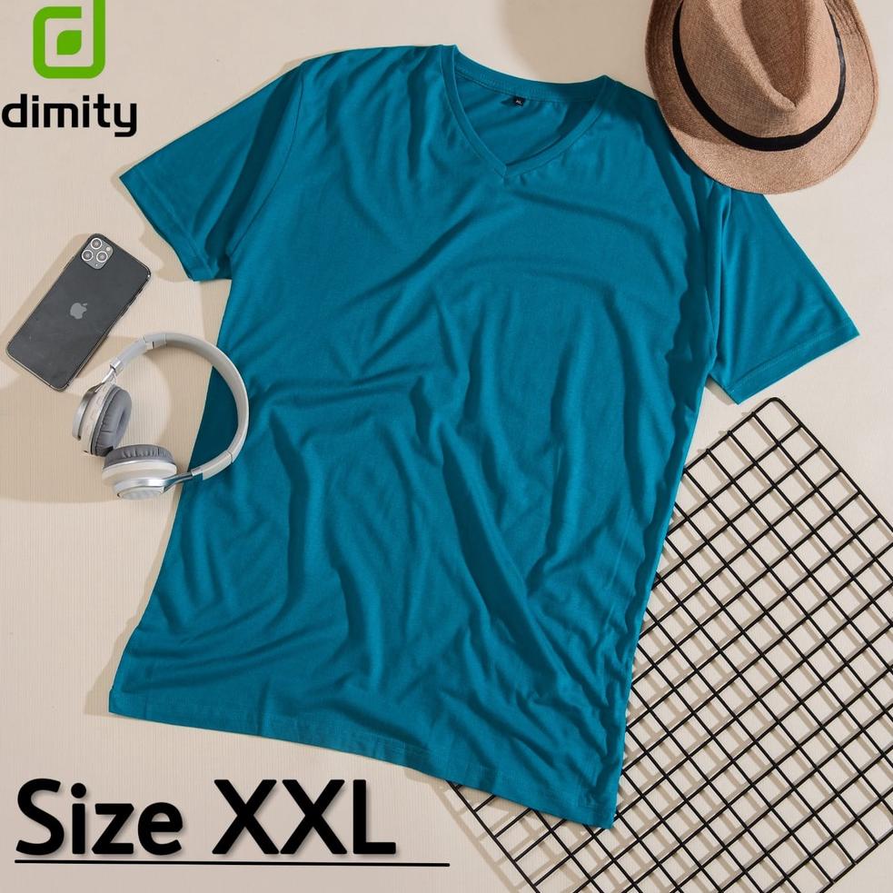 SALE TERBATAS Kaos Polos Katun Bambu XXL V-neck Original Bamboo 30s