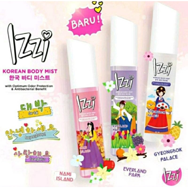 Izzi Korea Body Mist 100ml | Parfum Wanita Tahan Lama | Dengan Keharuman Khas Korea