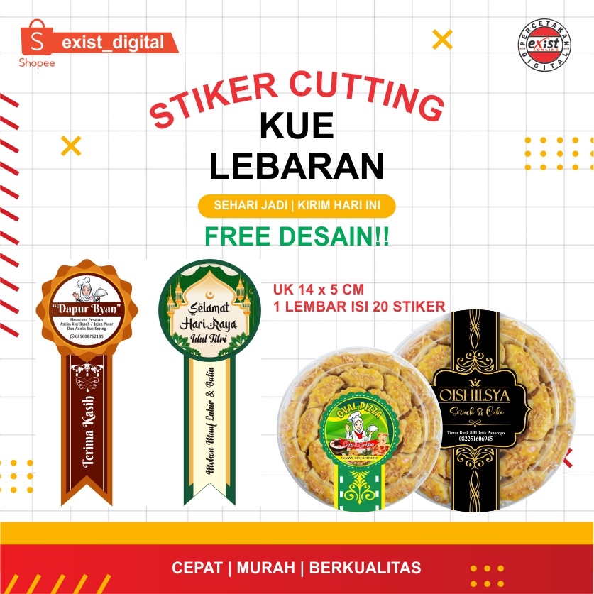 

Stiker Toples Kue Kering Termurah - Sticker Lebaran