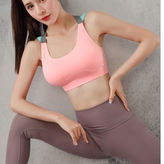 GO!BR1066 BH BRA SPORT GYM OLAHRAGA PUSHUP WANITA TANPA KAWAT TALI SILANG BELAKANG ELASTIS SEXY IMPORT