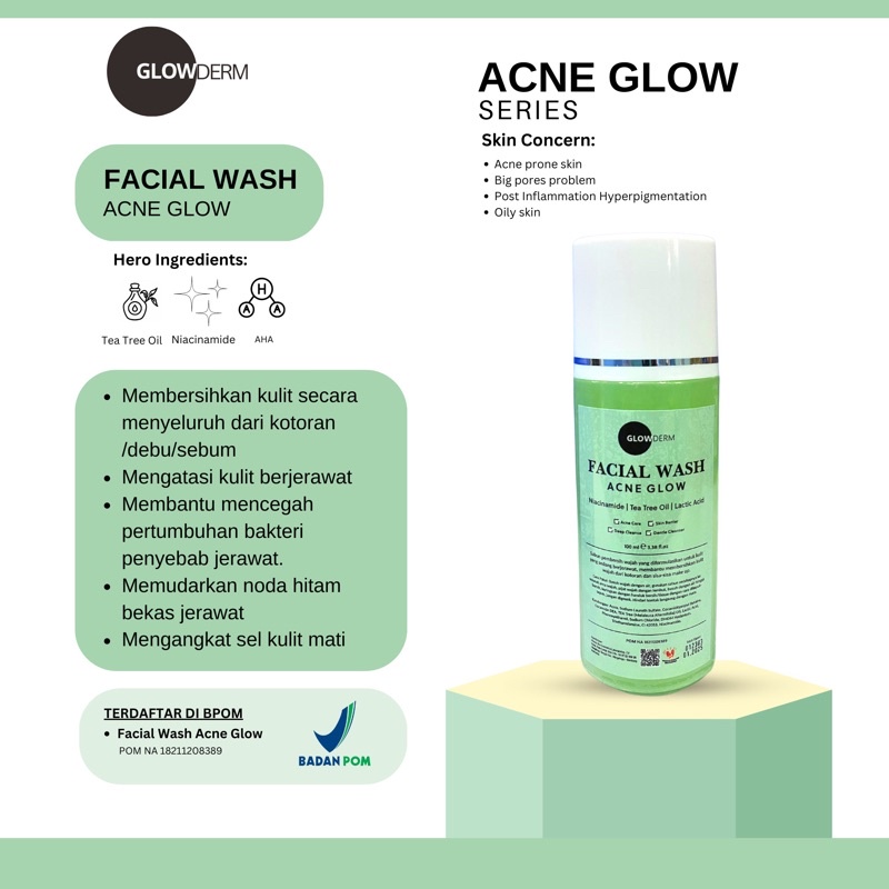facial wash acne glow by GLOWDERM