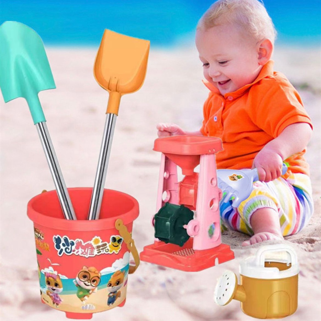 [tma]Bucket Set Main Pasir Mainan Anak Istana Pasir / Sand Castle / Set Sekop Pasir Pantai Portabel / Ember Main Air Main Salju