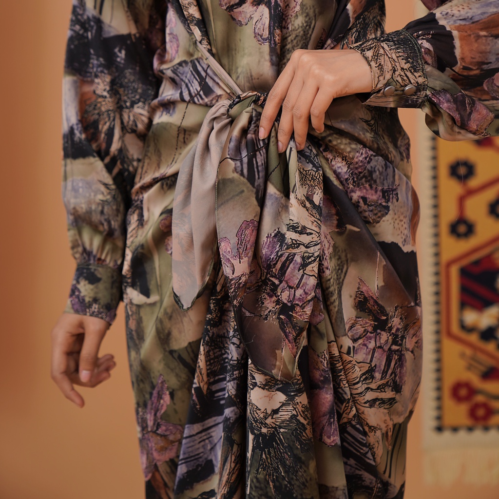 Yuvilla Dress Kaftan Lilit Silk Premium - Eid Collection Raya Series