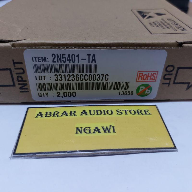 Transistor 2N5401 / 2N5401 TR 2N 5401 KEC / Taiwan Ori Renteng