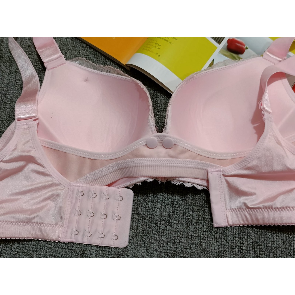 BRA / BH WANITA MENYUSUI 639 TIDAK ADA KAWAT, BUSA SEDANG BUKAAN DEPAN SIZE 34-42 KAIT 3 PAKAIAN DALAM WANITA IMPORT