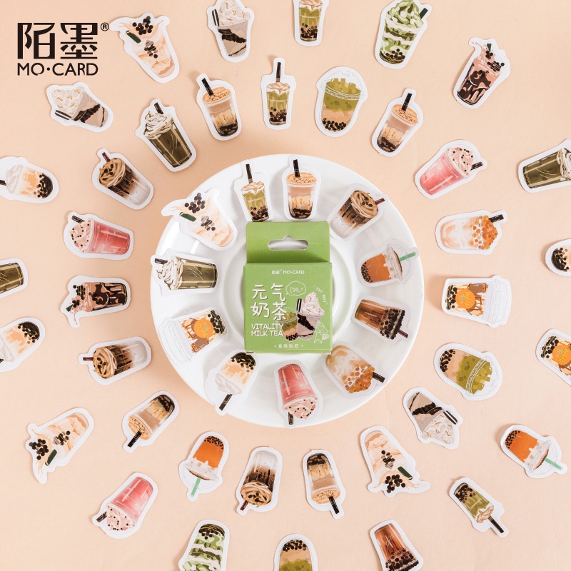 

VITALITY MILK TEA SERIES - DECO STICKER PACK - STIKER MINUMAN BUBBLE DRINK