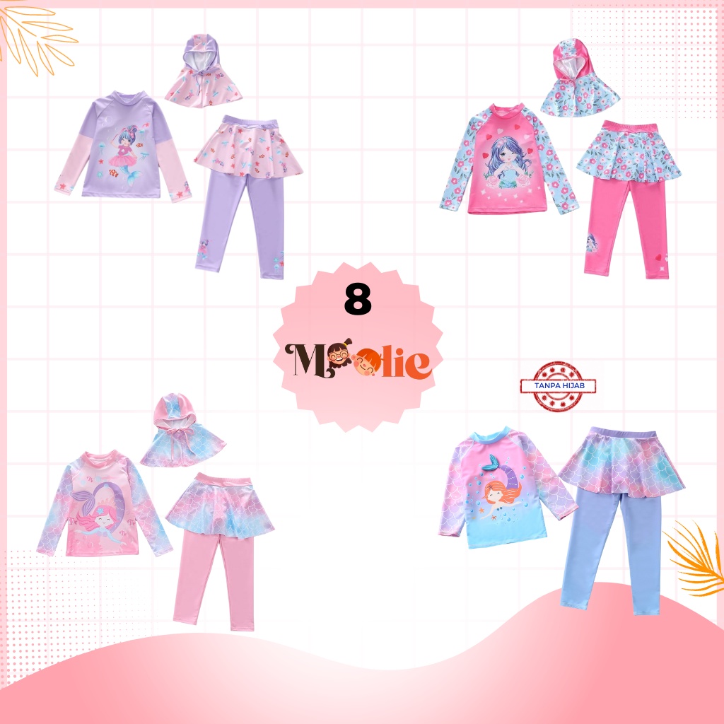 Moolie Baju Renang Anak Perempuan Baju Renang Anak Laki-laki/Baju Renang Anak Impor