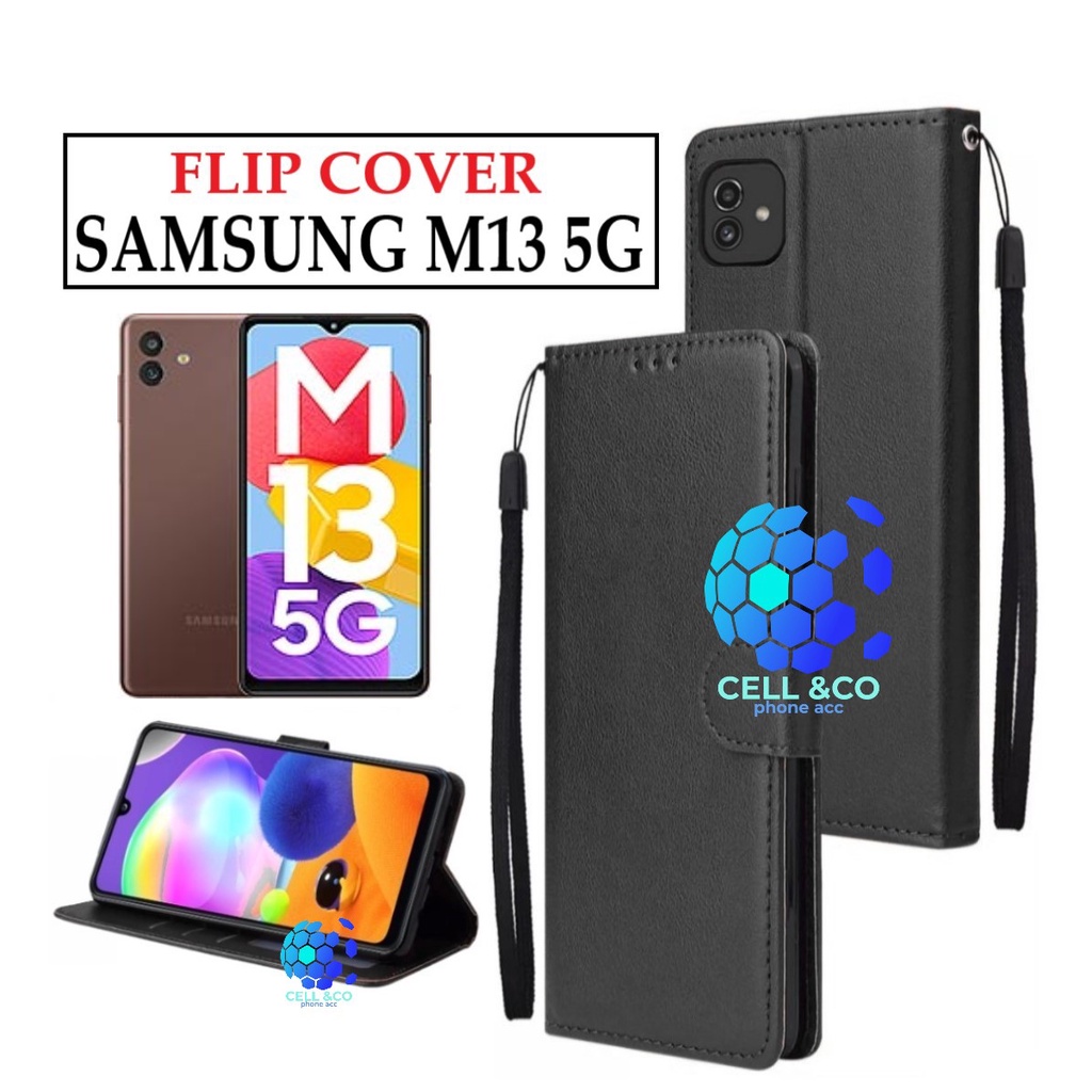 FLIP COVER NEW SAMSUNG M13 5G LEATHER WALLET PREMIUM FLIP CASE BUKA TUTUP KESING HP CASING FLIP CASE WALLET SAMSUNG M13 5G