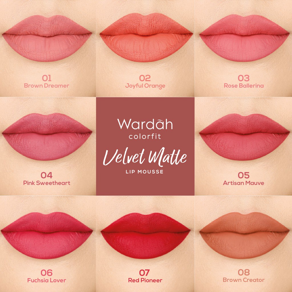 WARDAH Colorfit Velvet Matte Lip Mousse