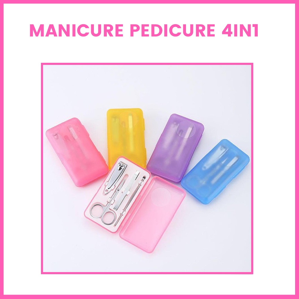 Manicure Pedicure Set 4in1 Alat Pemotong Kuku