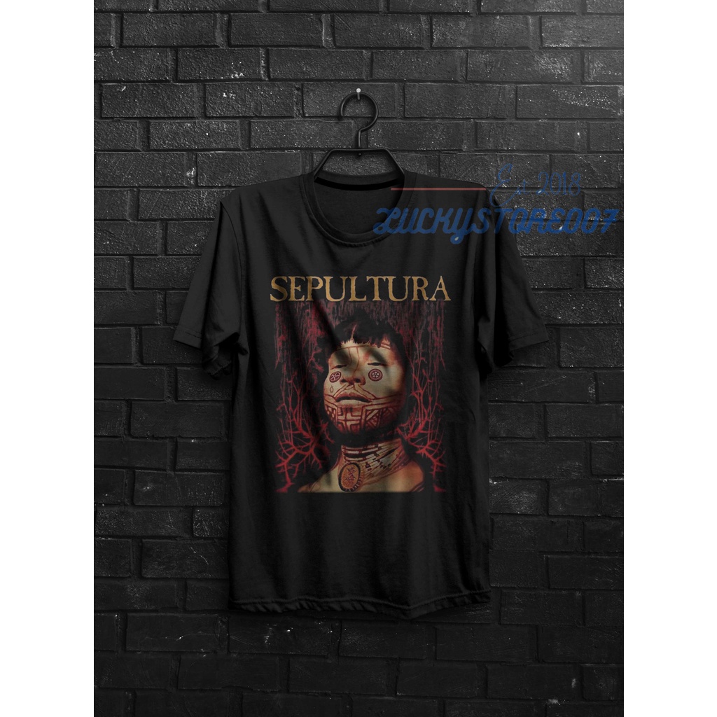 Kaos Distro SEPULTURA FULL PRINT | KAOS PREMIUM HIGH QUALITY | KAOS BAND METAL | KAOS BAND ROCK | KA