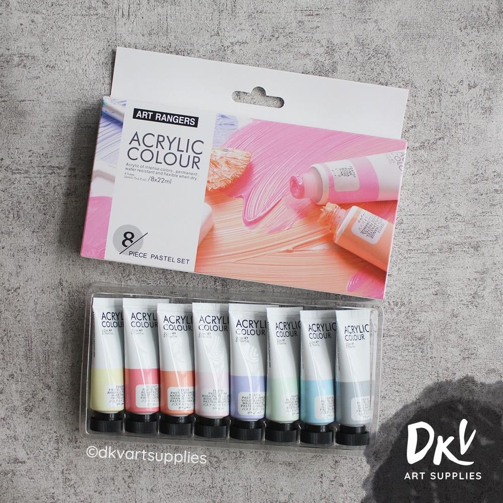 

➷ Art Ranger Rangers Pastel Metallic Acrylic Paint / Cat Akrilik set 8x22ml etfbu