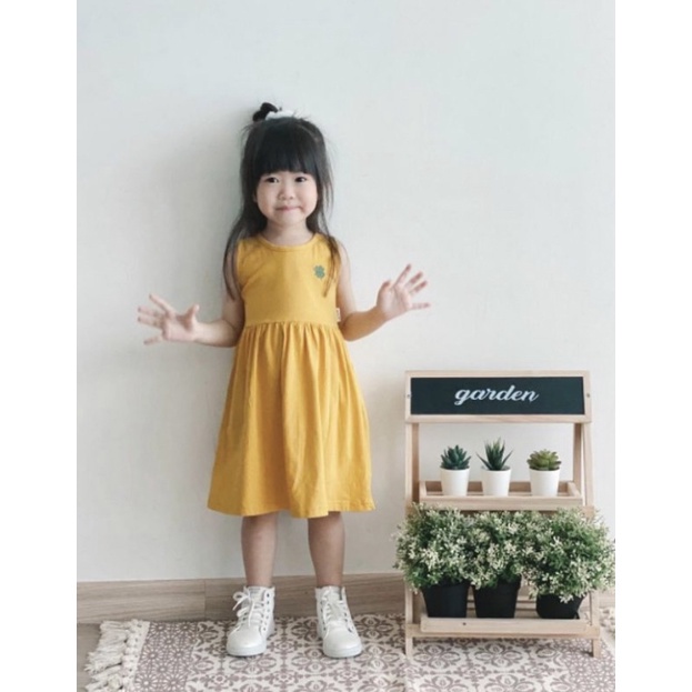 DRESS ANAK PEREMPUAN NARA LOGO BORDIR / DRESS NARA PREMIUM / DRESS NARA 1-5 TH