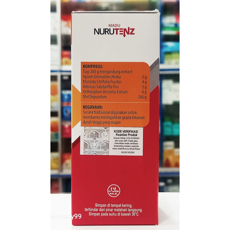 Madu Nurutenz 280gr - Obat Herbal Menurunkan Hipertensi Darah Tinggi