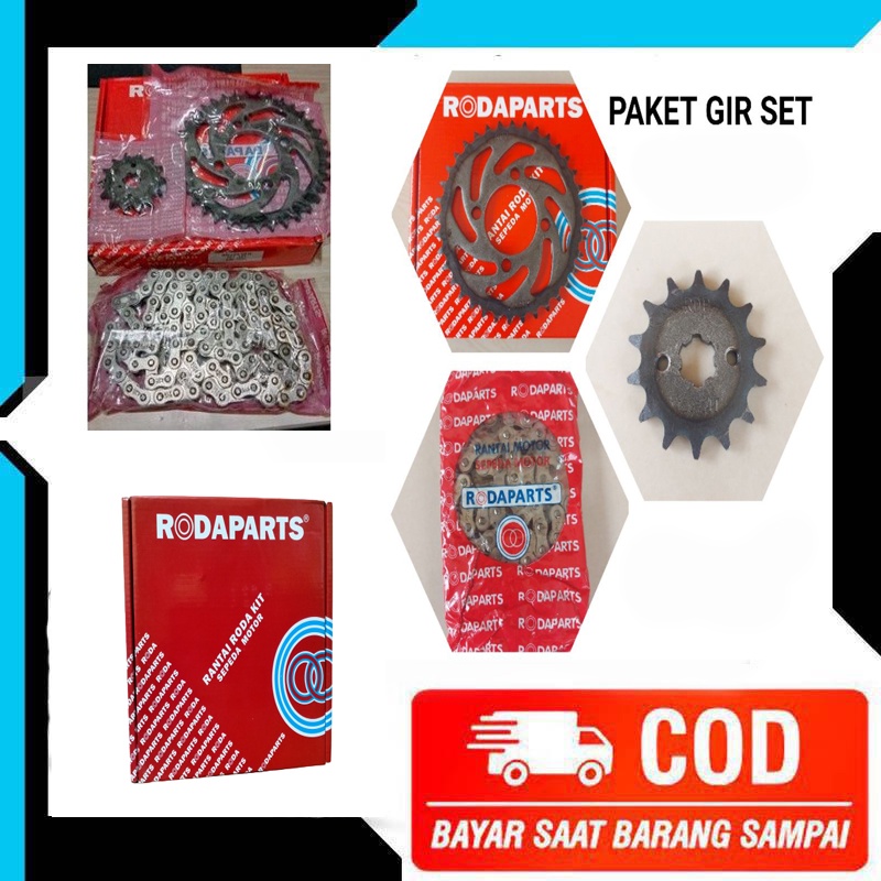 GEAR GIR 1 SET PAKET MOTOR SUZUKI SMASH - SMASH NEW - TITAN - SHOGUN 125