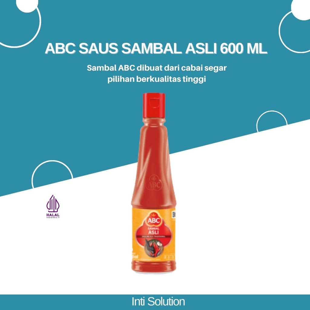 ABC Saus Sambal Asli 600 ml Kemasan Botol