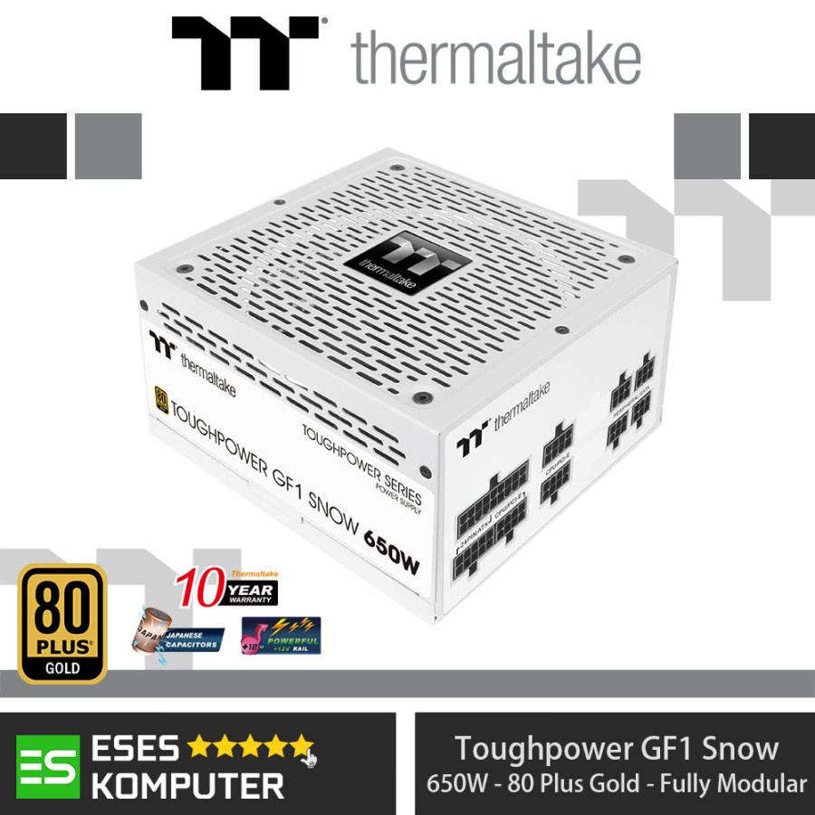 PSU Thermaltake Toughpower GF1 Snow 650W 80 Plus Gold Fully Modular