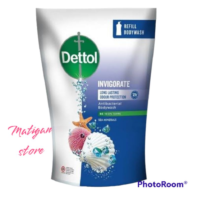 Dettol Bodywash Invigorate Sea Mineral Refill 410ml