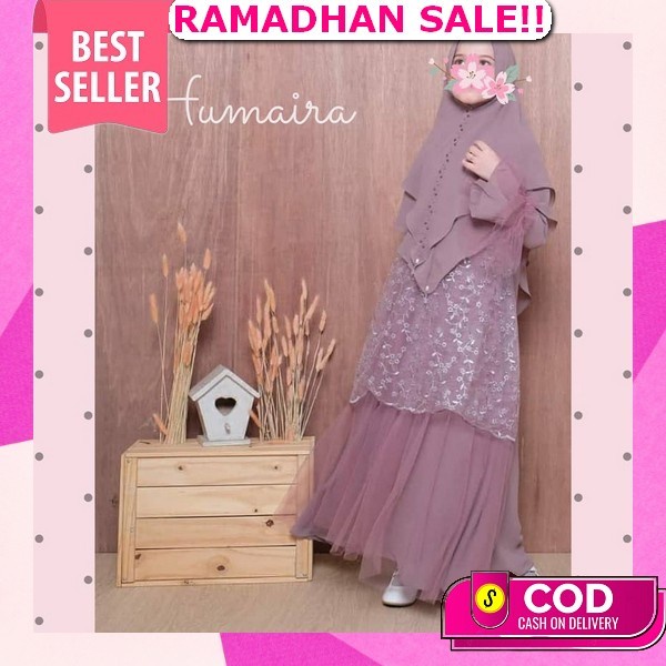 Mikayla Teens Kids Gamis Anak Model Terbaru 2023 | Dress Lebaran Anak Ceruty Babydoll | Baju Anak Ta