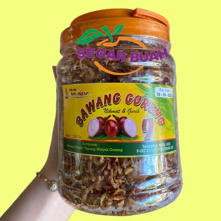 

Bawang Goreng Oleh - Oleh Makassar 220 gr