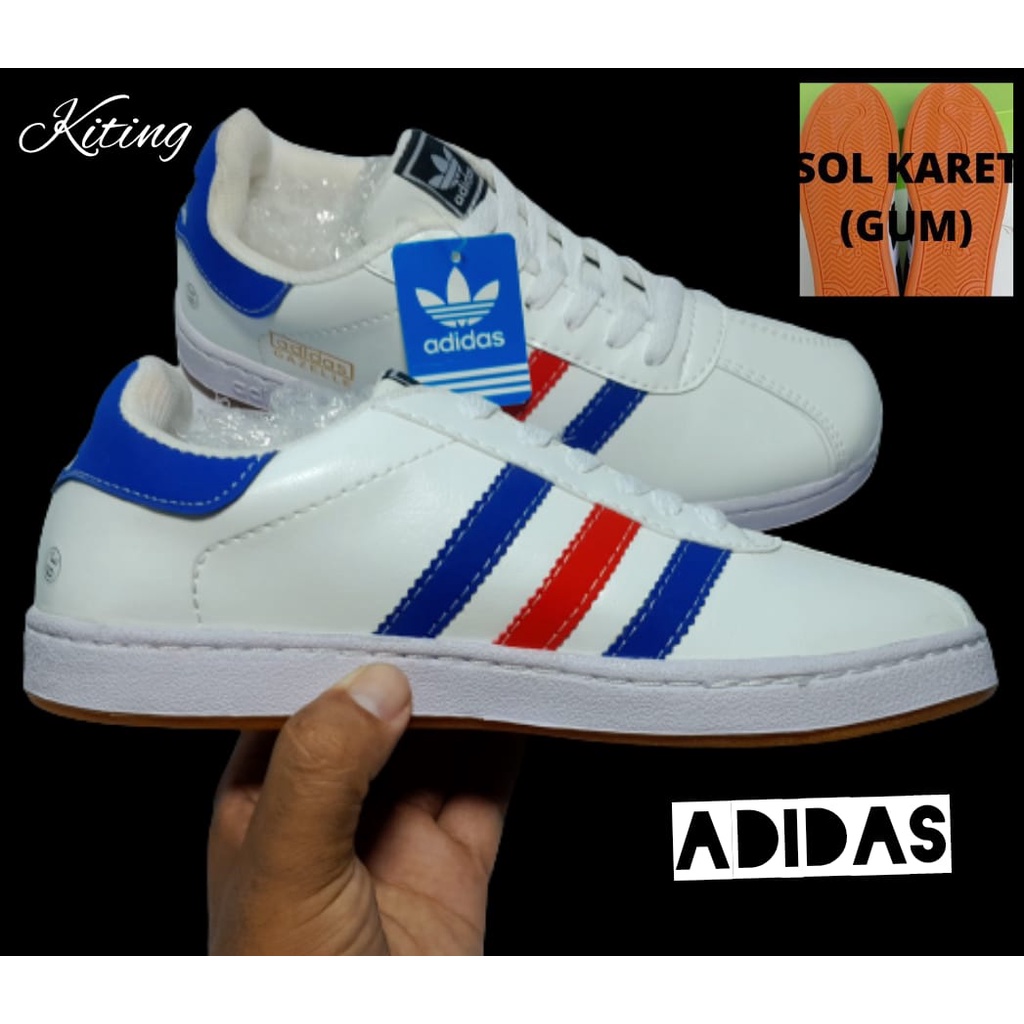 sneakers adidas import sol jahit wanita pria